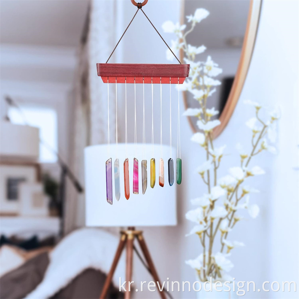 chakra seven stones wind chime